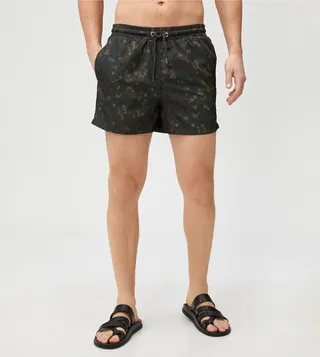 Geometric Print Swim Shorts