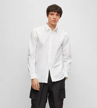 Logo Detail Long Sleeves Shirt