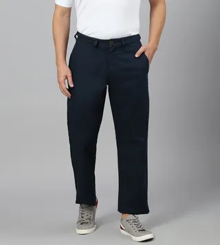 Button Closure Mid Rise Pants