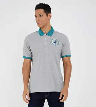 Logo Embroidered Short Sleeves Polo T-Shirt