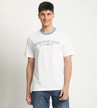 Embroidered Crew Neck T-Shirt