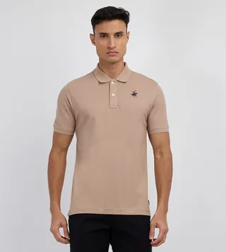 Logo Embroidered Short Sleeves Polo T-Shirt