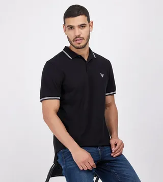 Logo Detail Short Sleeves Polo T-Shirt