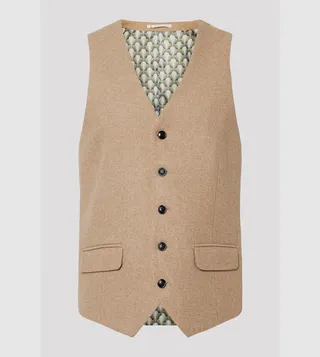 Neutral Tweed Waistcoat