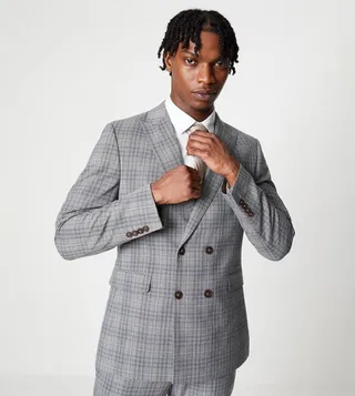 Highlight Checkered Blazer