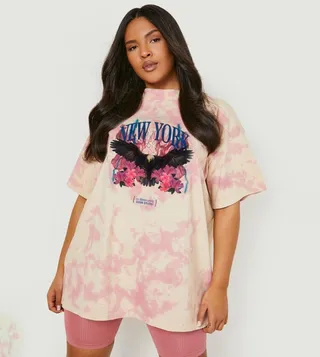 Tie Dye Graphic Oversized T-Shirt