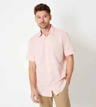 Cotton Linen Short Sleeves Shirt