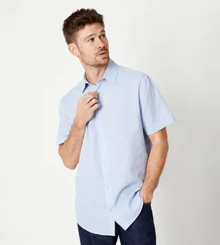 Cotton Linen Short Sleeves Shirt
