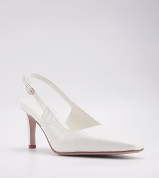 HAVENNA Textured Slingback Pumps