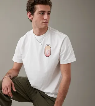 Graphic Print Short Sleeves Casual T-Shirt