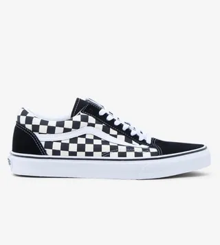 Checkerboard Printed Sneakers