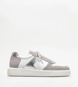 Color Block Lace Up Sneakers