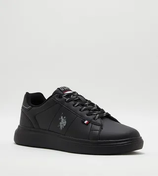 4M ARES Logo Detail Lace Up Sneakers