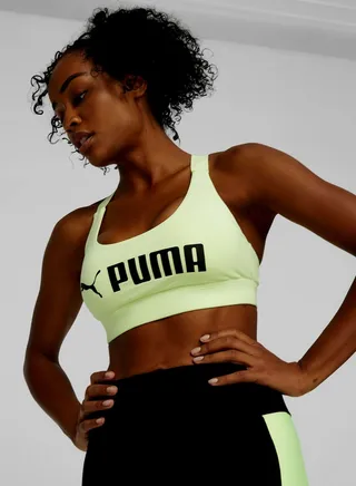 Logo Mid Impact Bra