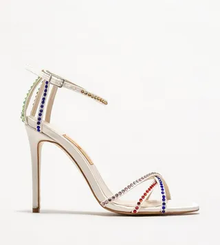 Embellished Stiletto Heel Sandals