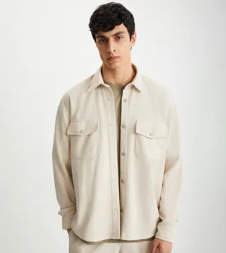 Solid Long Sleeves Overshirt