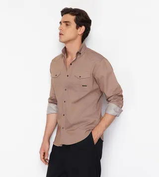 Pocket Detail Long Sleeves Shirt