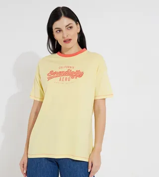 Aero Girl's Printed Short Sleeves T-Shirt