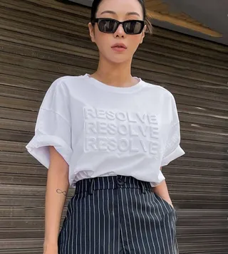 Embossed Oversized T-Shirt