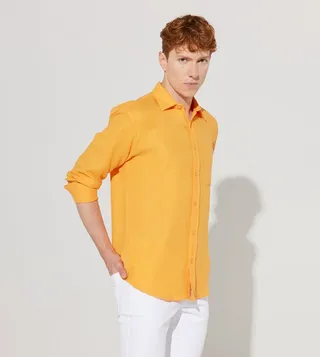 Classic Collar 100% Cotton Muslin Shirt