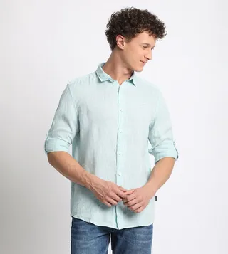 Logo Embroidered Long Sleeves Shirt