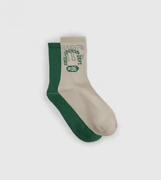 Multipack City Slogan Crew Socks