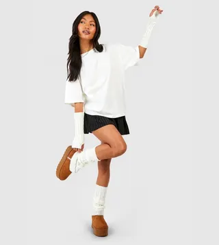Cable Knit Leg & Arm Warmer