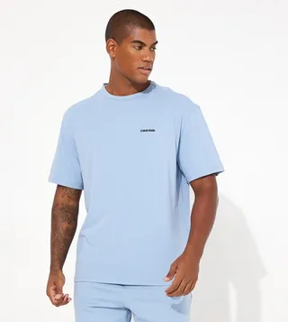 Logo Embroidered Crew Neck T-Shirt
