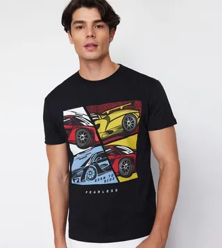Cars Printed Short Sleeves T-Shirt