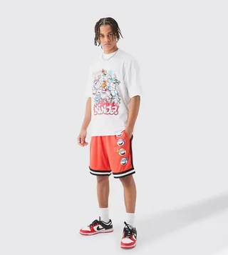 Ninja Turtles Print Oversized Clothing Set