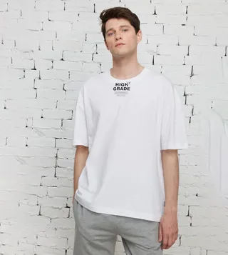 Printed Crewneck Oversized T-Shirt