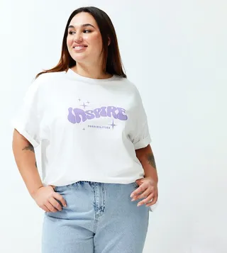 Printed Short Sleeves Oversized T-Shirt