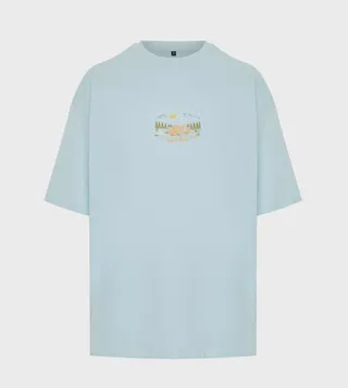 Printed Short Sleeves Oversized T-Shirt