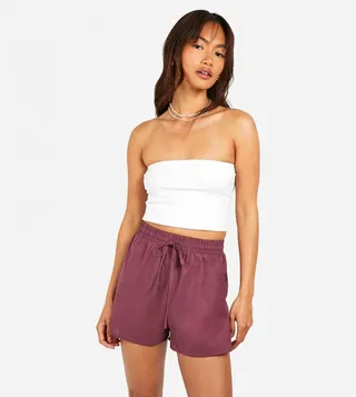 Linen Tie Waist Shorts