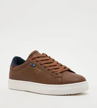 Logo Detail Lace-Up Sneakers