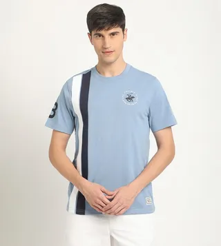 Logo Embroidered Crew Neck T-Shirt