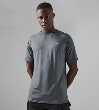Printed Active Raglan T-Shirt