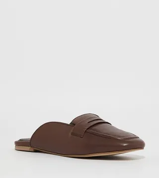 PARIS Textured Square Toe Mules