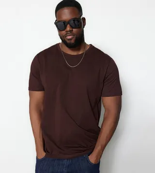 Solid Crew Neck T-Shirt