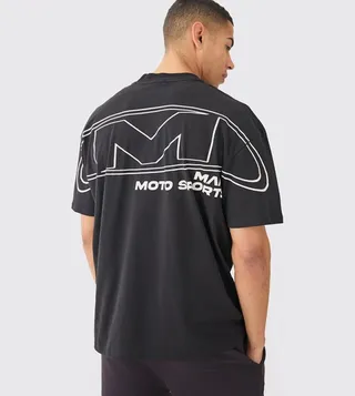 Oversized Over Seams Moto Sport T-Shirt