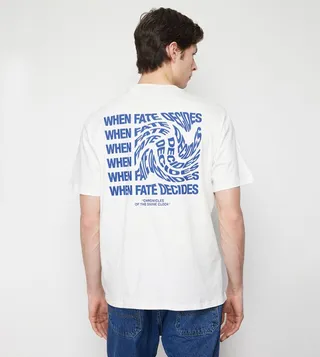 Printed Back Short Sleeves T-Shirt