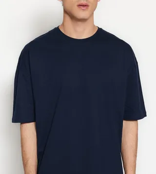 Printed Crew Neck Oversized T-Shirt
