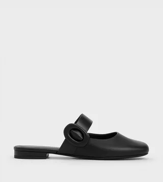 Buckle Detail Mules