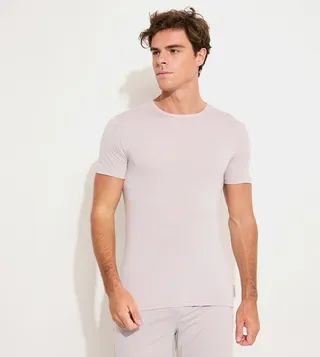Solid Short Sleeves Sleep T-Shirt
