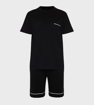 Knitted Short Sleeves Pyjama Set