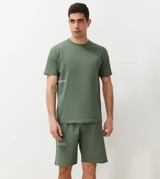 Printed Short Sleeves Pyjama Set