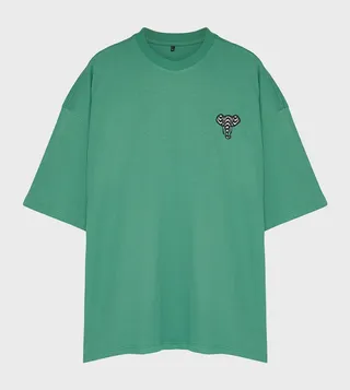 Plus & Tall Embroidered Oversized T-Shirt