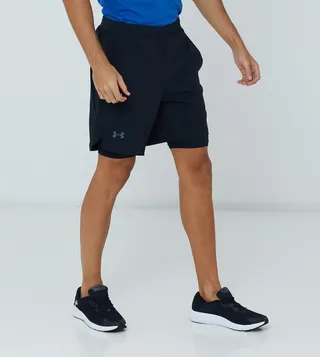 Solid Elastic Waist Shorts