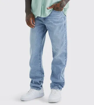 Washed Mid Rise Relaxed Fit Jeans