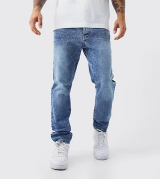 Faded Mid Rise Slim Fit Jeans